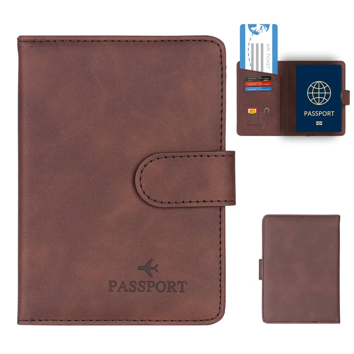 Pochette passeport RFID - Pack Voyage
