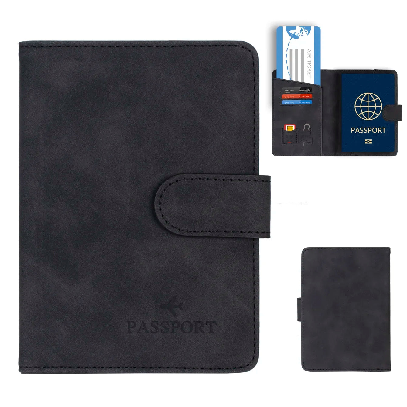 Pochette passeport RFID - Pack Voyage