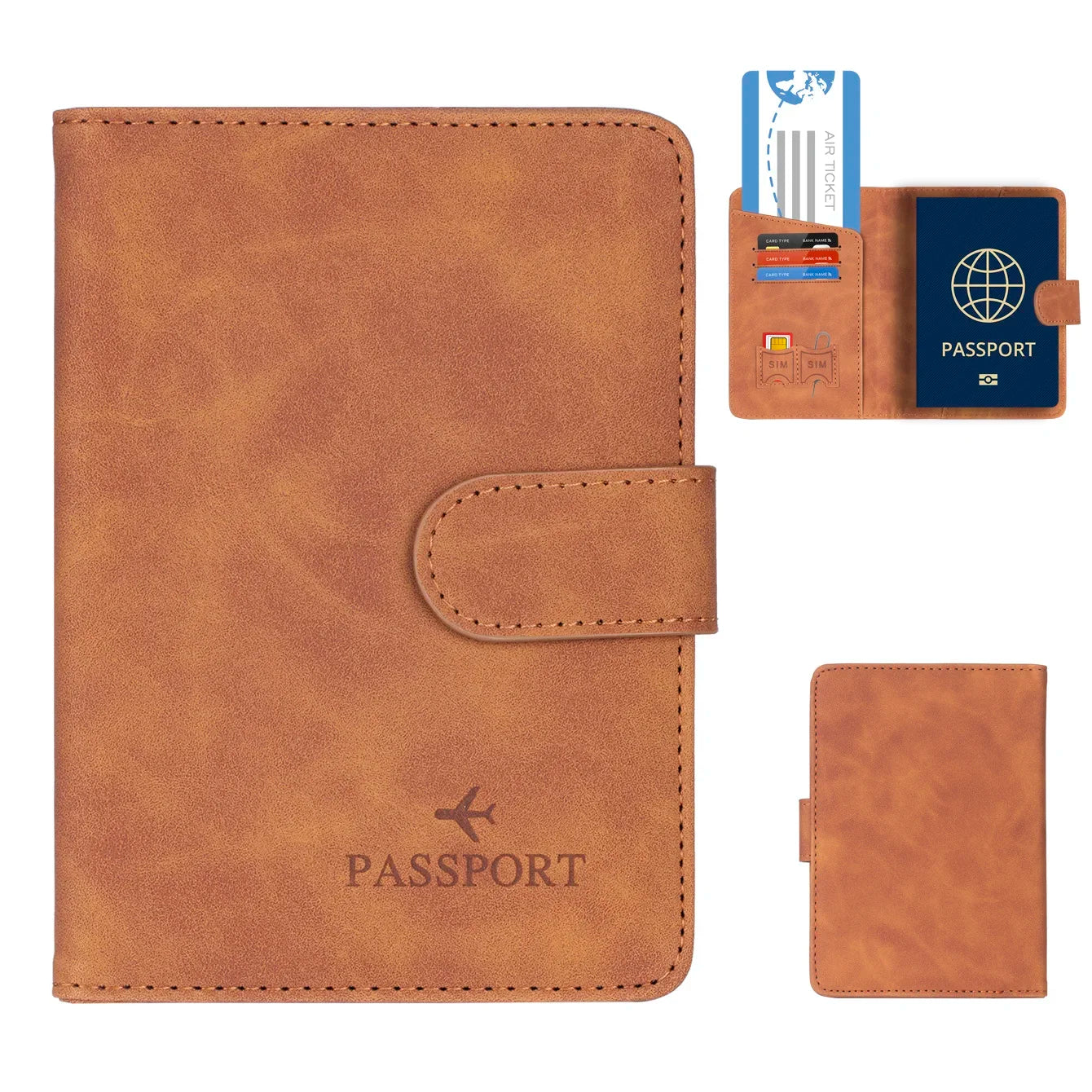 Pochette passeport RFID - Pack Voyage
