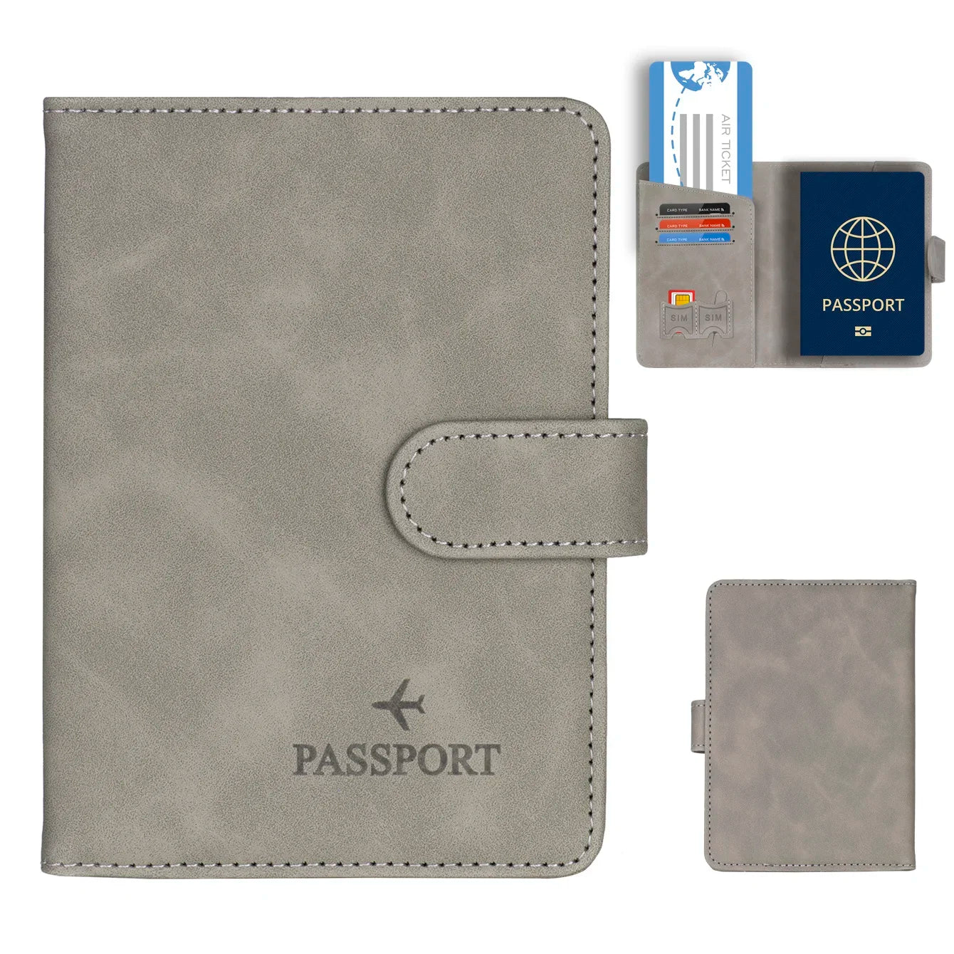 Pochette passeport RFID - Pack Voyage