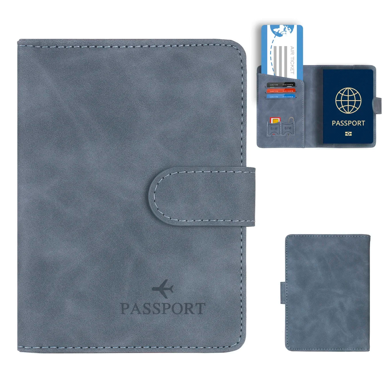 Pochette passeport RFID - Pack Voyage