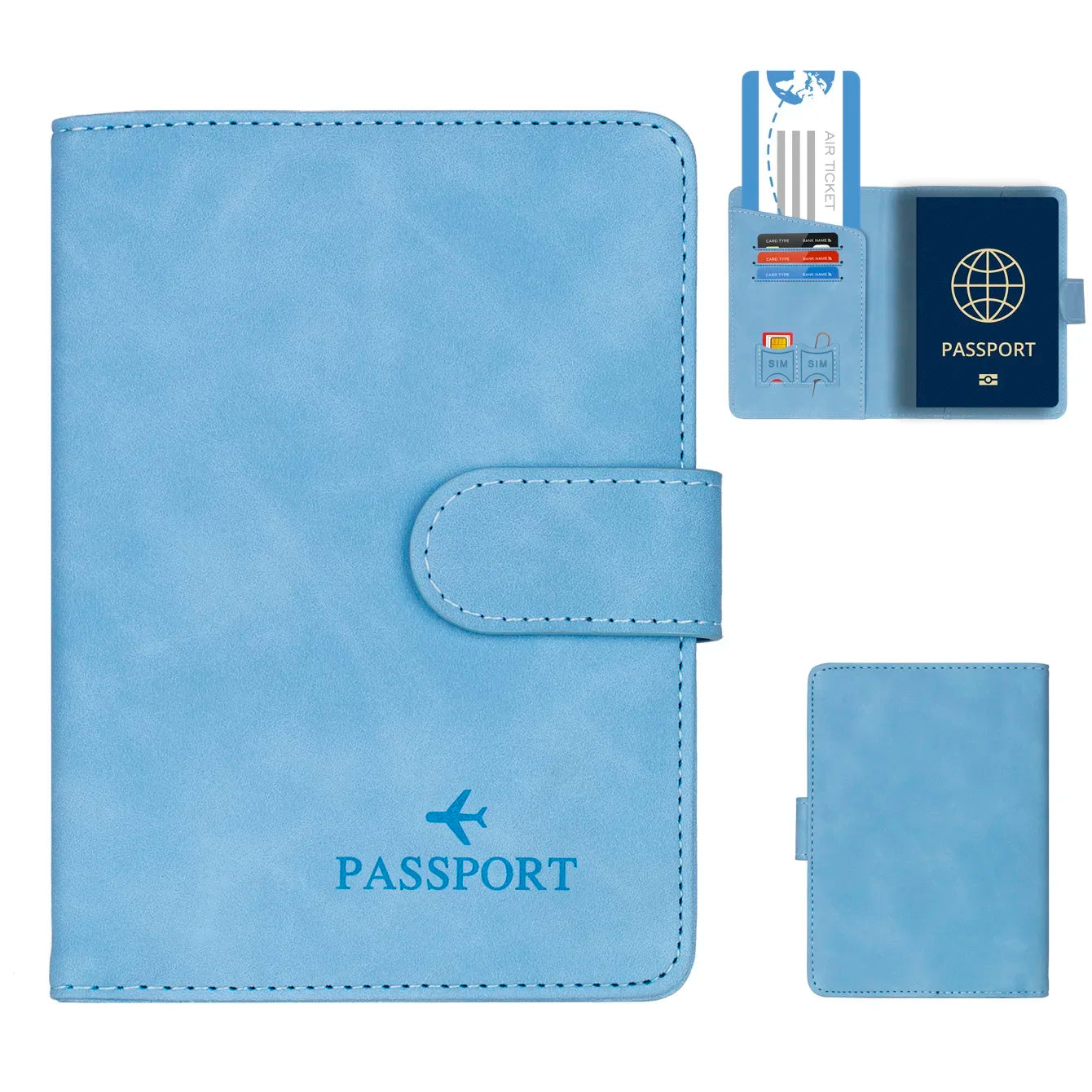 Pochette passeport RFID - Pack Voyage
